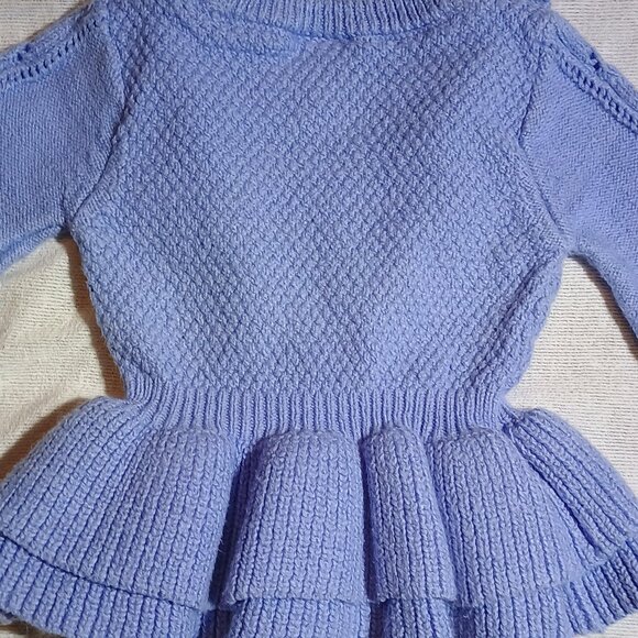 Genuine Kids from OshKosh / Sweater / Kids Girls / Size 12 Months / Light Blue / - Picture 2 of 11